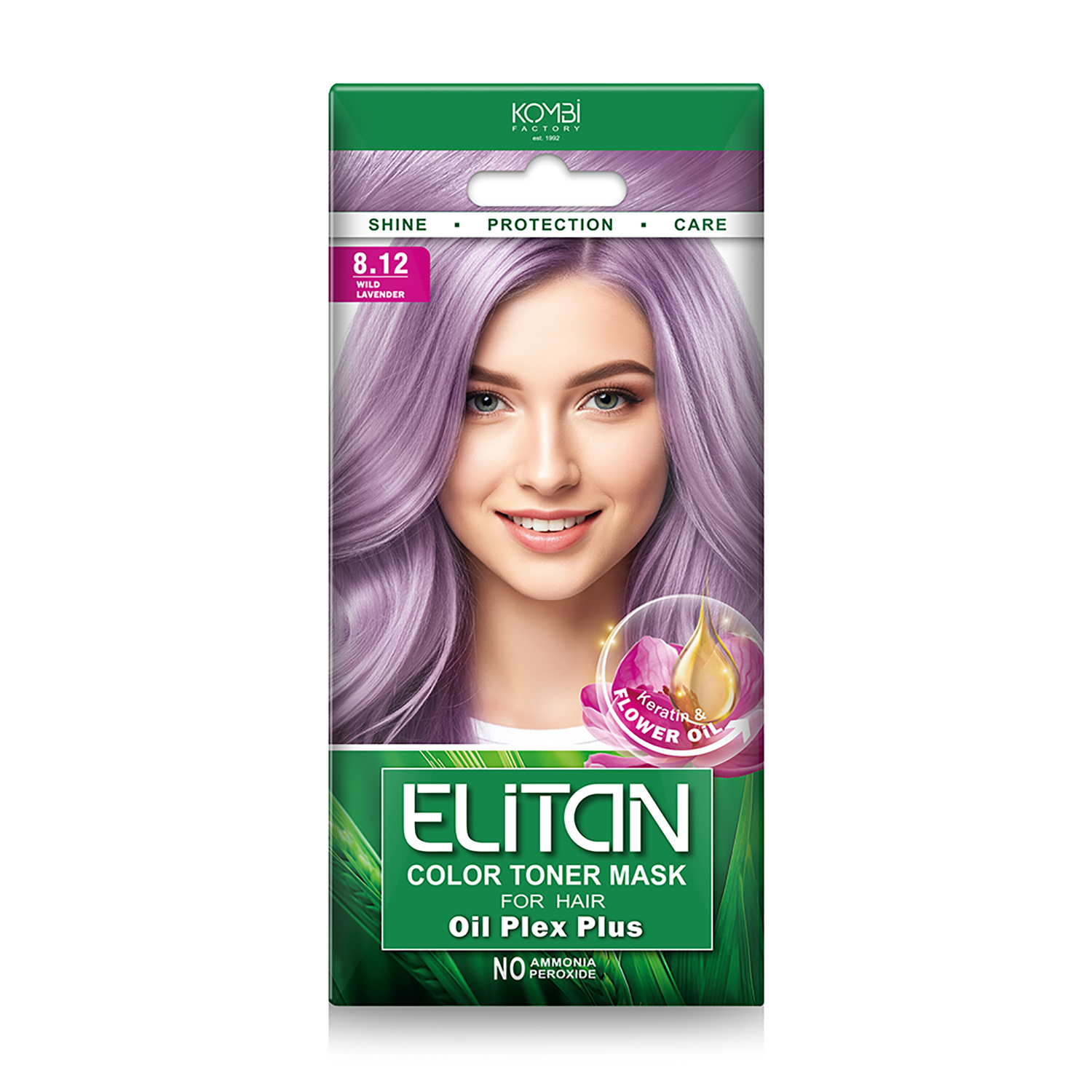 Тонувальна маска для волосся Elitan Color Toner Mask 8.12 Дика лаванда, 30 мл
